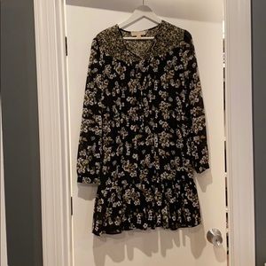 MICHAEL Michael Kors Combo Flyer dress Black Ivy L